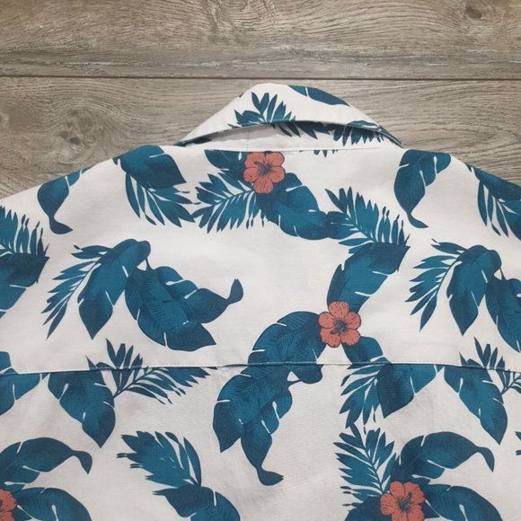 Cubavera Mens Medium Short Sleeve Shirt Tropical Boho Island Party Vacation Pool - Picture 10 of 11